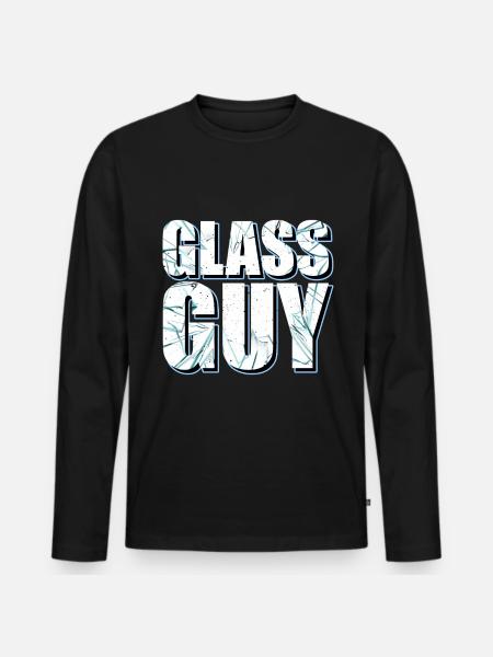 Glass Guy - Glassblowing - Männer Premium Bio Langarmshirt - Schwarz