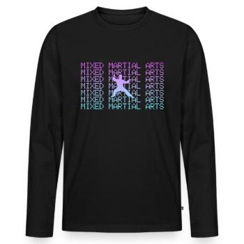 Martial arts - Men's Premium Organic Long Sleeve Shirt - black - Front - Nico (187cm)