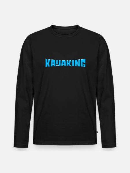 Kayaking - Men's Premium Organic Long Sleeve Shirt - black