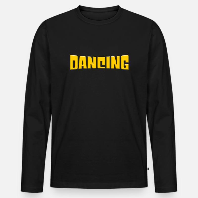 Tanzen - Männer Premium Bio Langarmshirt - Schwarz