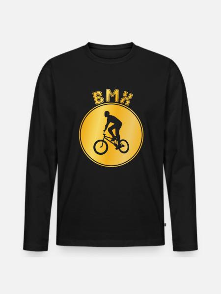 bmx - Men's Premium Organic Long Sleeve Shirt - black