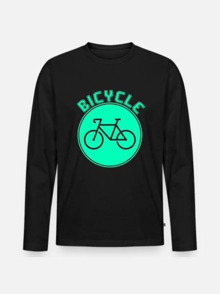 Vélo - T-shirt manches longues Premium bio Homme - noir
