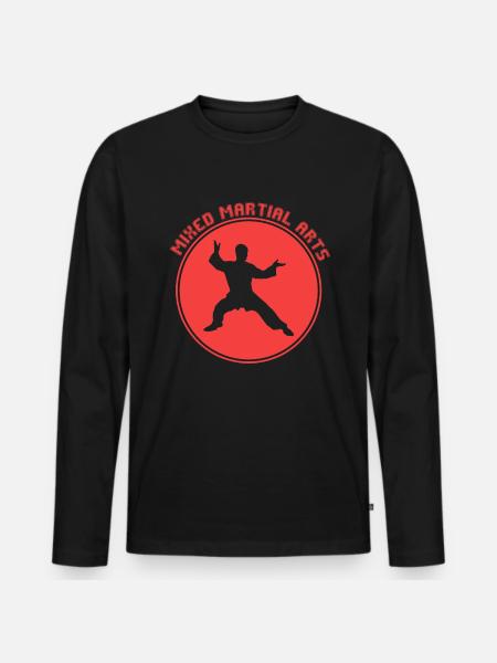 Martial arts - Men's Premium Organic Long Sleeve Shirt - black