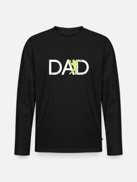 Football Papa - Men's Premium Organic Long Sleeve Shirt - black