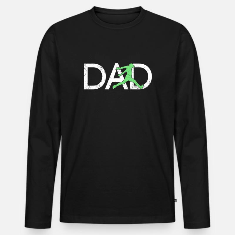 Parkour Papa - Männer Premium Bio Langarmshirt - Schwarz