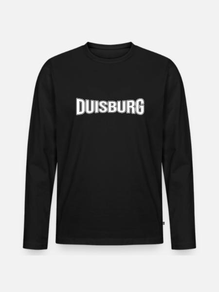 Duisburg - Men's Premium Organic Long Sleeve Shirt - black