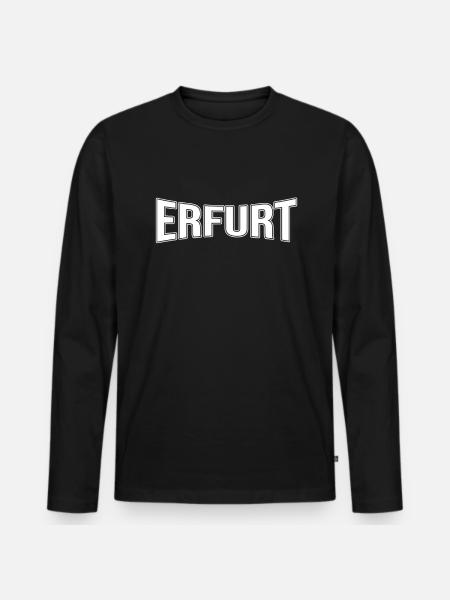 Erfurt - Men's Premium Organic Long Sleeve Shirt - black