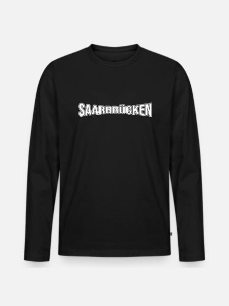 Sarrebruck - T-shirt manches longues Premium bio Homme - noir