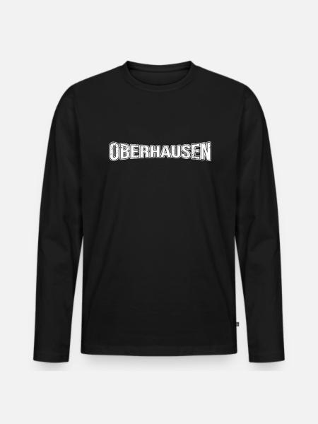 Oberhausen - Men's Premium Organic Long Sleeve Shirt - black