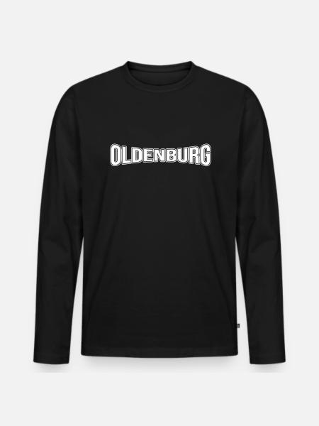 Oldenburg - Men's Premium Organic Long Sleeve Shirt - black