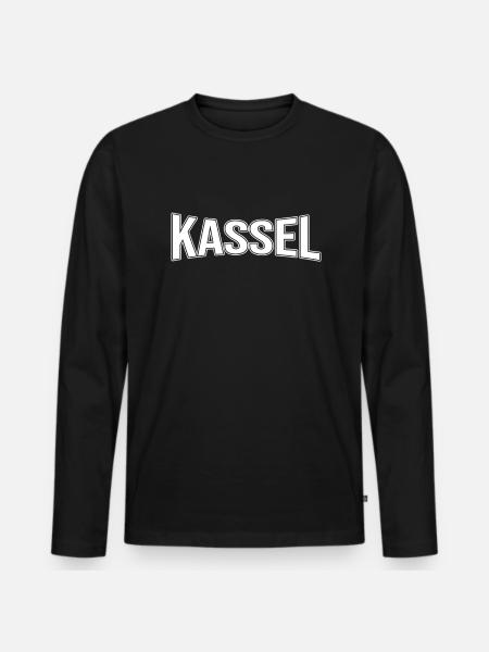 Kassel - Men's Premium Organic Long Sleeve Shirt - black
