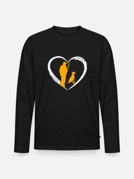 Hunting lovers - Men's Premium Organic Long Sleeve Shirt - black