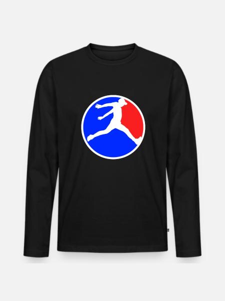 Parkour Logo - Men's Premium Organic Long Sleeve Shirt - black