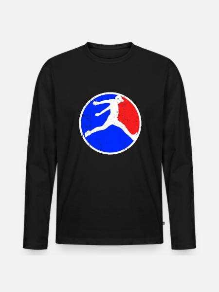 Parkour Logo - Men's Premium Organic Long Sleeve Shirt - black