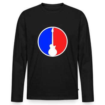Logo d’Egitarre - T-shirt manches longues Premium bio Homme - noir - Devant - Nico (187cm)