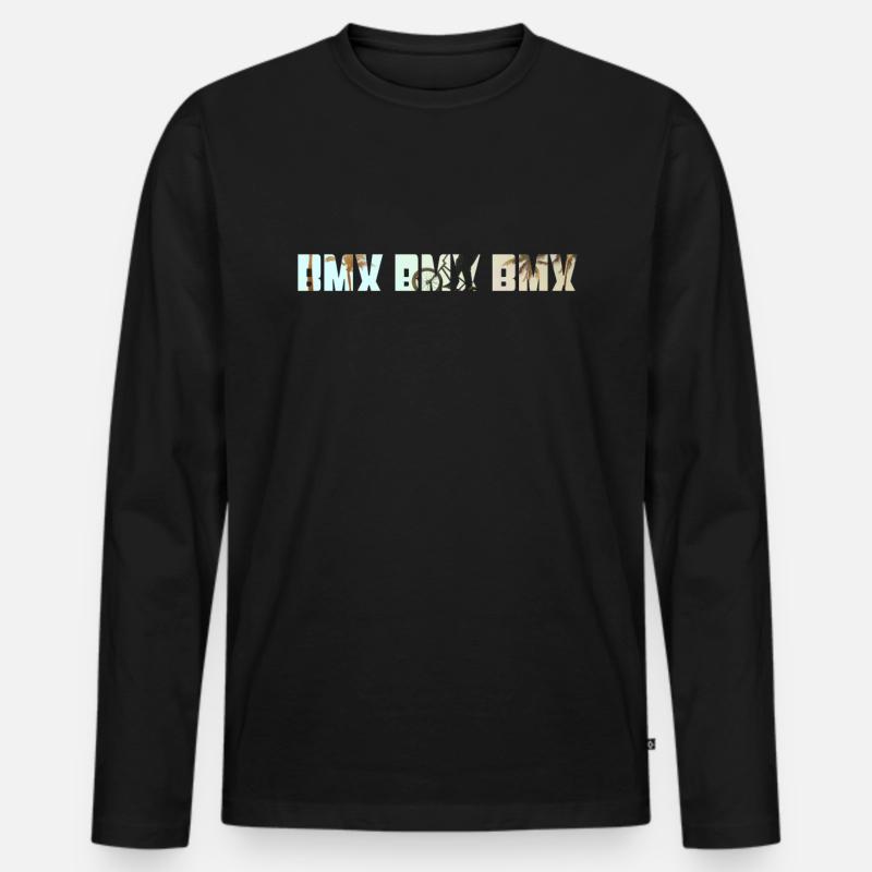 BMX - Männer Premium Bio Langarmshirt - Schwarz
