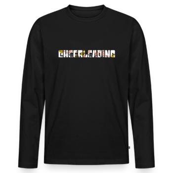 Cheerleading - Männer Premium Bio Langarmshirt - Schwarz - Vorne - Nico (187cm)