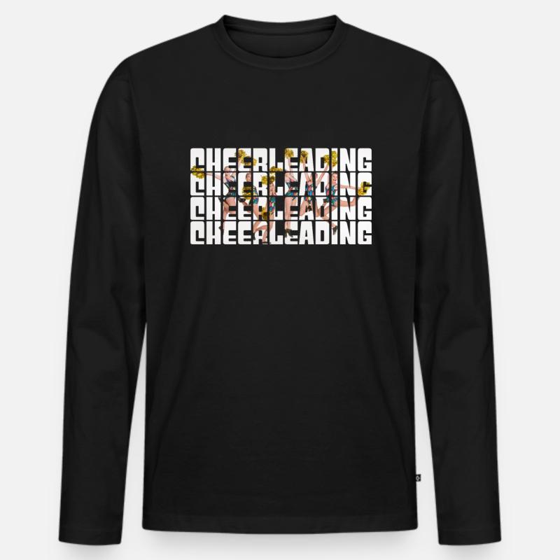 Cheerleading - Männer Premium Bio Langarmshirt - Schwarz