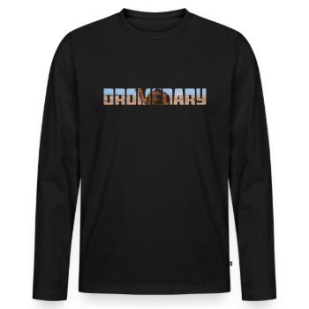 Dromedar - Männer Premium Bio Langarmshirt - Schwarz - Vorne - Nico (187cm)