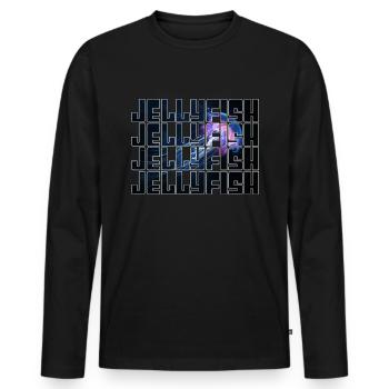 Jellyfish - Men's Premium Organic Long Sleeve Shirt - black - Front - Nico (187cm)