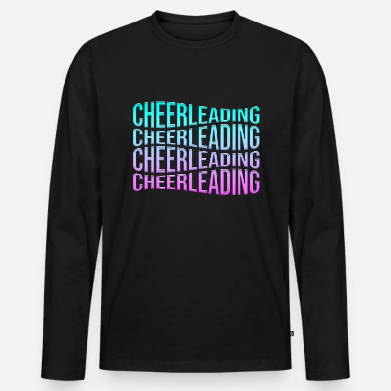 cheerleading - Männer Premium Bio Langarmshirt - Schwarz