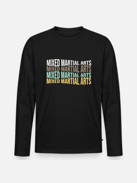 MMA - Men's Premium Organic Long Sleeve Shirt - black