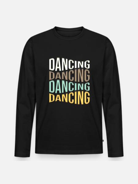 Dance - Men's Premium Organic Long Sleeve Shirt - black