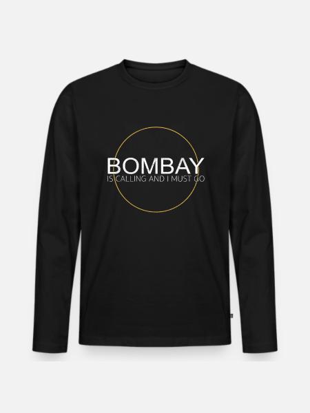 Dicton de Bombay - T-shirt manches longues Premium bio Homme - noir