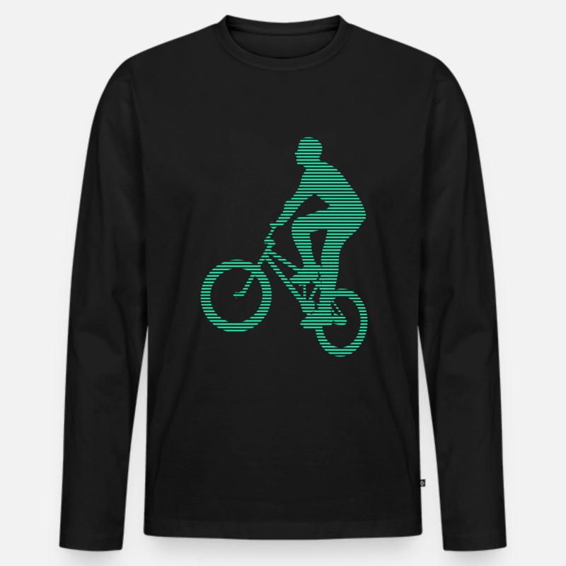 BMX - Männer Premium Bio Langarmshirt - Schwarz