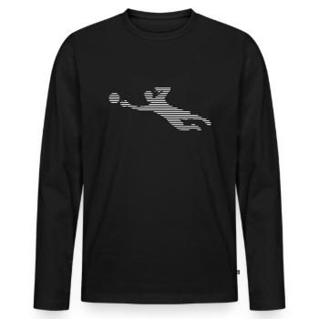 Goalkeeper - Men's Premium Organic Long Sleeve Shirt - black - Front - Nico (187cm)