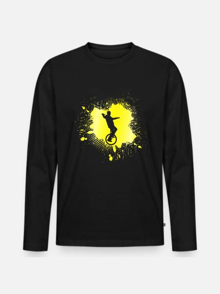 Monocycle - T-shirt manches longues Premium bio Homme - noir