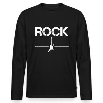 jupe - T-shirt manches longues Premium bio Homme - noir - Devant - Nico (187cm)