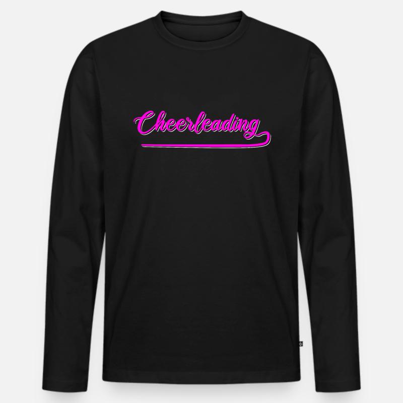 Cheerleading - Männer Premium Bio Langarmshirt - Schwarz