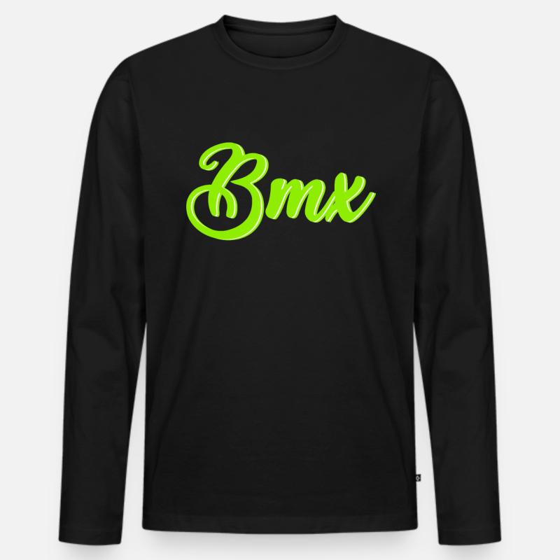 BMX - Männer Premium Bio Langarmshirt - Schwarz