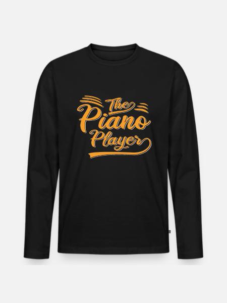 Le pianiste - T-shirt manches longues Premium bio Homme - noir