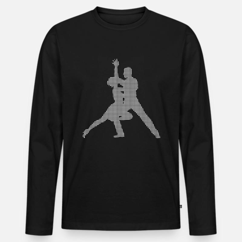 Tanzen - Männer Premium Bio Langarmshirt - Schwarz