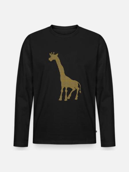 Girafe - T-shirt manches longues Premium bio Homme - noir