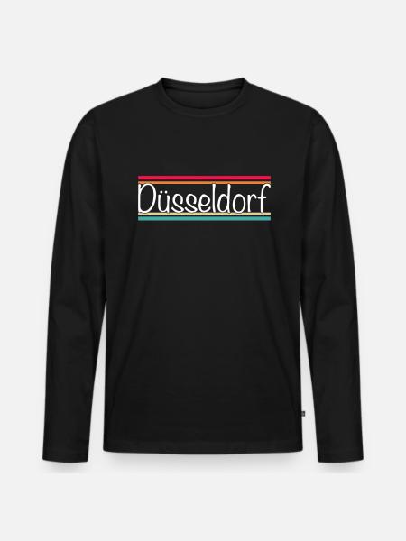 Dusseldorf - Men's Premium Organic Long Sleeve Shirt - black