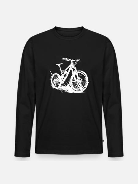 VTT - T-shirt manches longues Premium bio Homme - noir