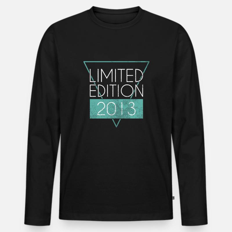 Limited Edition 2013 - Männer Premium Bio Langarmshirt - Schwarz