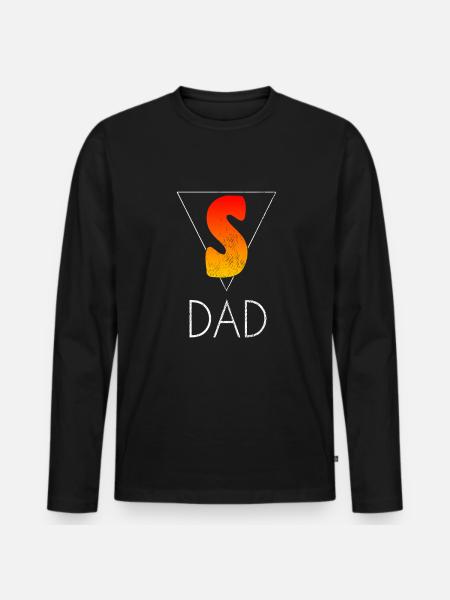 Superpapa - T-shirt manches longues Premium bio Homme - noir
