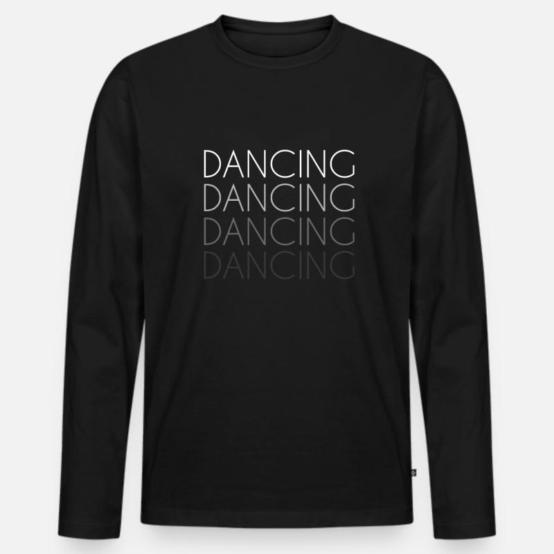 tanzen - Männer Premium Bio Langarmshirt - Schwarz