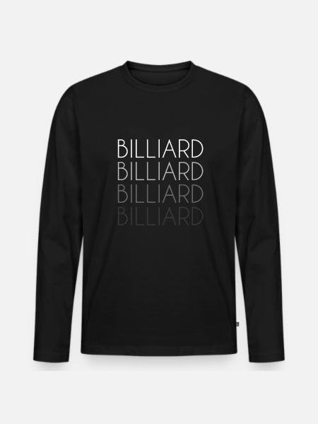 Billiard lettering - Men's Premium Organic Long Sleeve Shirt - black