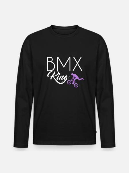 Le roi du BMX - T-shirt manches longues Premium bio Homme - noir