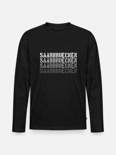 Sarrebruck - T-shirt manches longues Premium bio Homme - noir