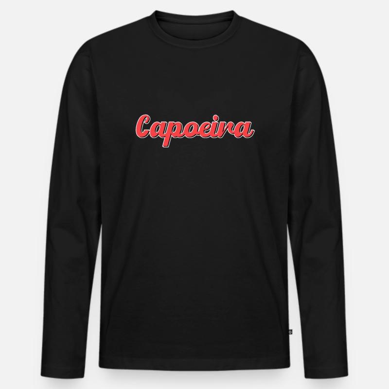 Capoeira - Männer Premium Bio Langarmshirt - Schwarz