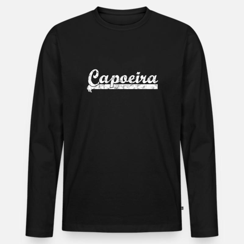 Capoeira - Männer Premium Bio Langarmshirt - Schwarz