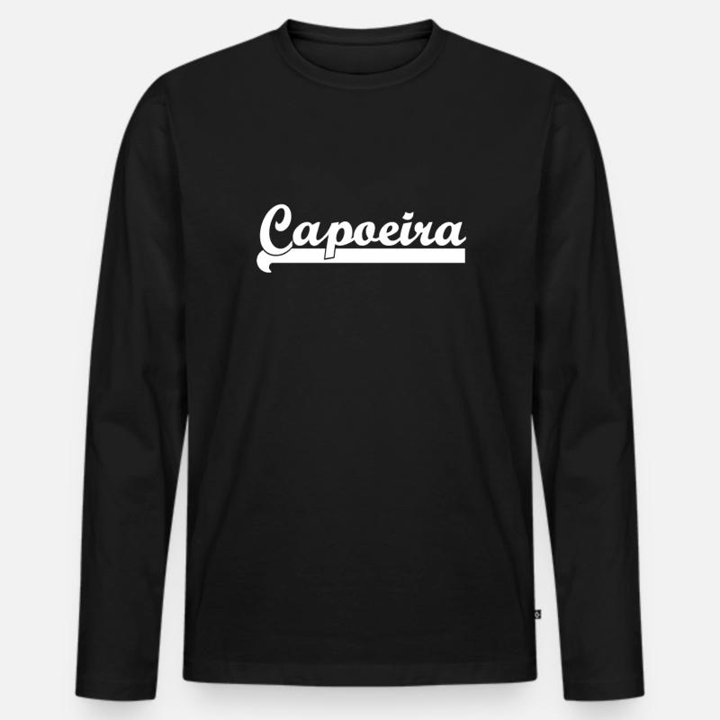 Capoeira - Männer Premium Bio Langarmshirt - Schwarz