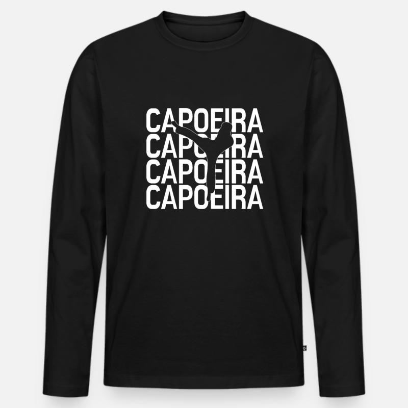 Capoeira - Männer Premium Bio Langarmshirt - Schwarz