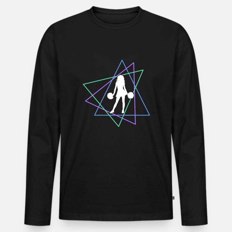 Cheerleading - Männer Premium Bio Langarmshirt - Schwarz